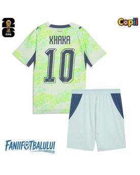 Elveția Granit Xhaka #10 Echipament de Fotbal Replică Mondial 2026 Copii Deplasare (+ Șorturi)